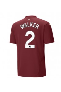 Manchester City Kyle Walker #2 Jalkapallovaatteet Kolmaspaita 2024-25 Lyhythihainen